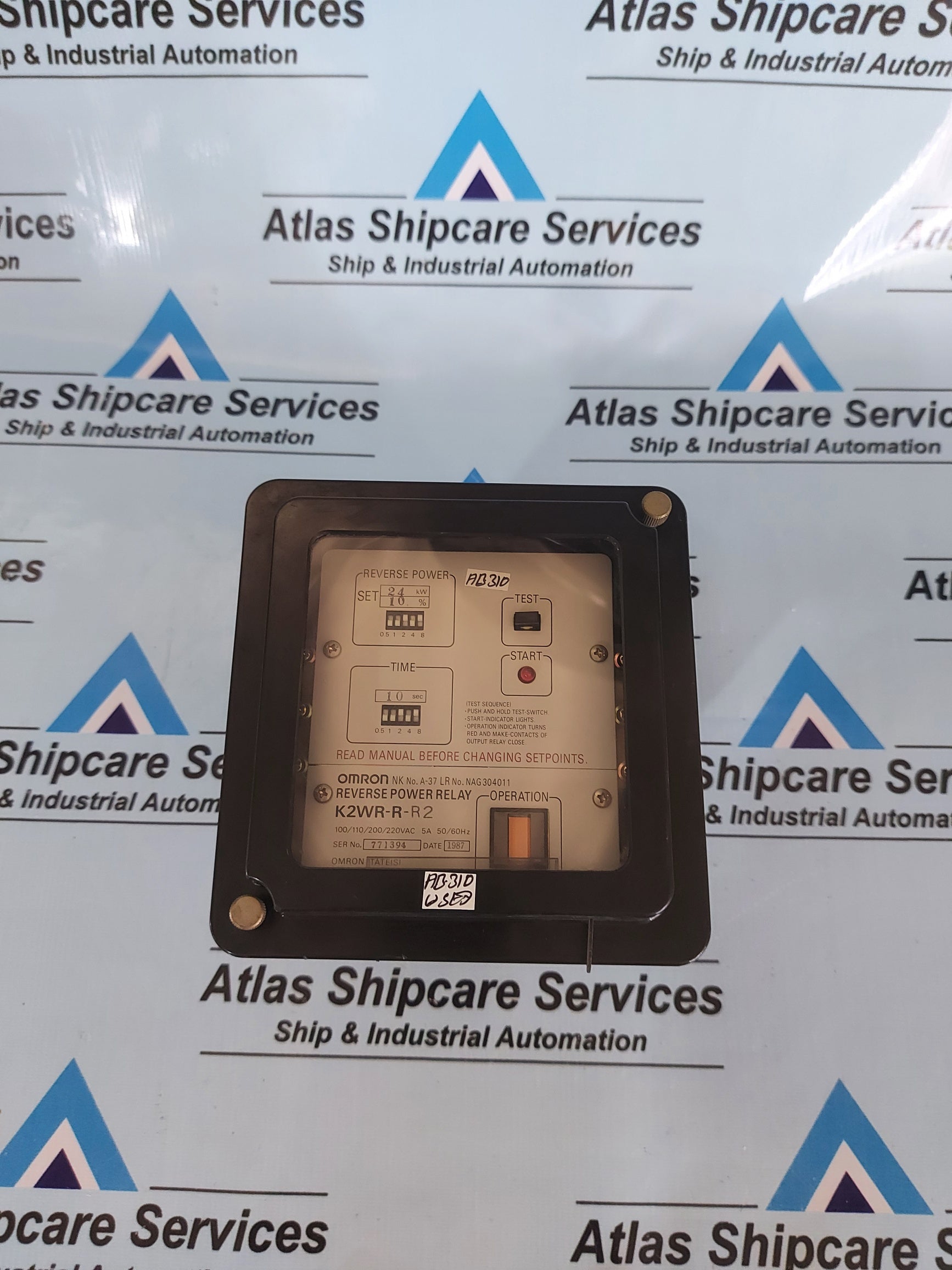 OMRON K2WR-R-R2 REVERSE POWER RELAY